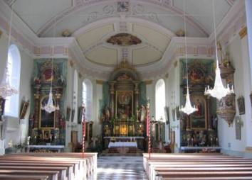 Pfarrkirche Biberwier Innenraum