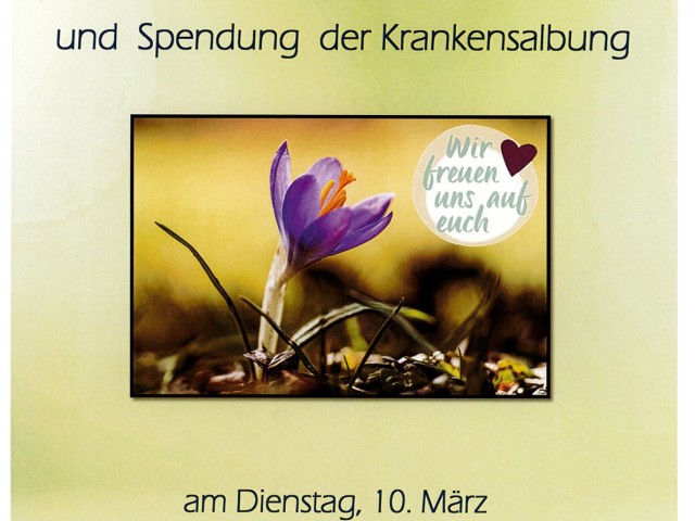 Gottesdienst mit Spendung der Krankensalbung