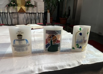 Bischöfliche Visitation: Kerzen (Foto: Martina Hausmann)