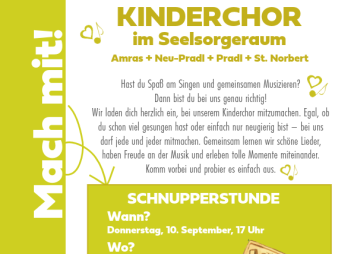 Kinderchor im Seelsorgeraum