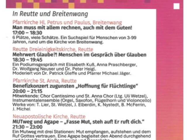 Lange Nacht der Kirchen 2026