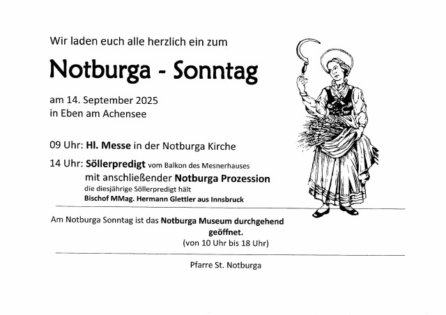 Notburga - Sonntag