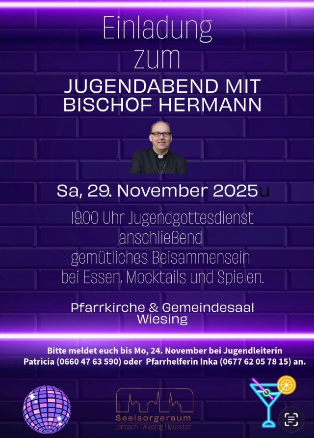 Jugendabend in Wiesing mit Bischof Hermann
