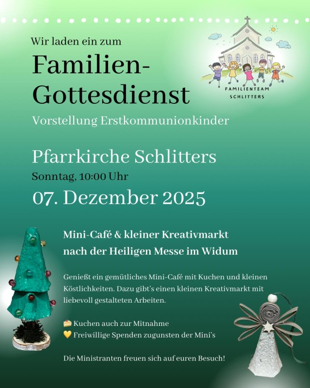 Kinder- und Familiengottesdienst mit anschl. Mini-Café