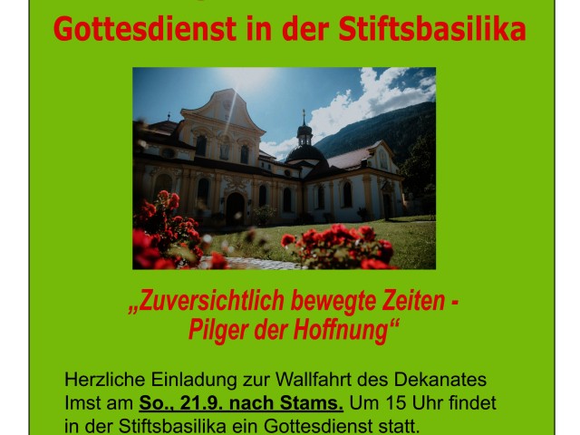 Dekanatswallfahrt des Dekanates Imst nach Stams