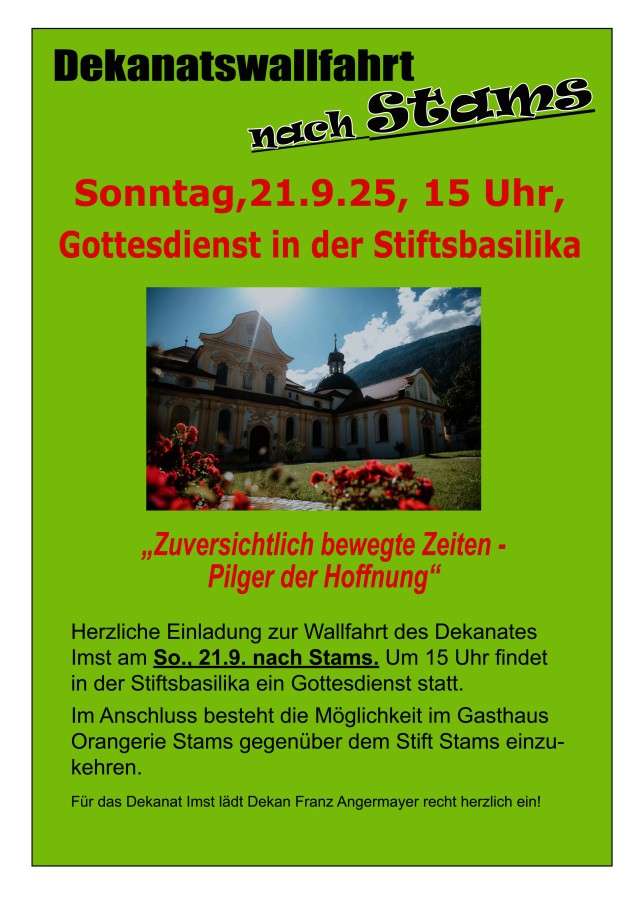 Dekanatswallfahrt des Dekanates Imst nach Stams