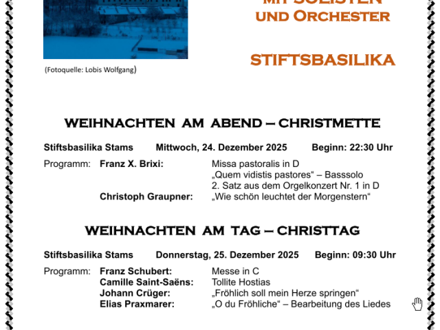 Weihnachtsgottesdienste