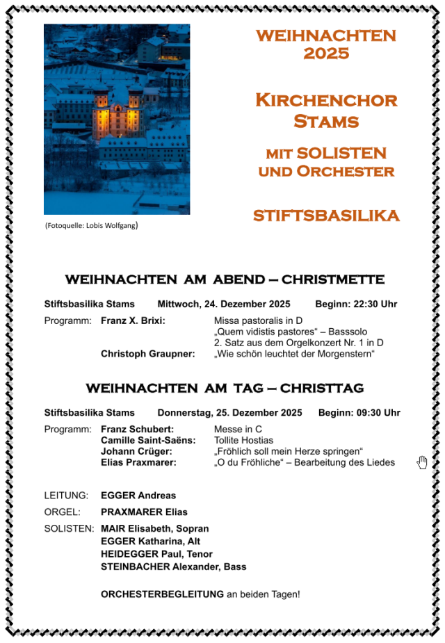 Weihnachtsgottesdienste