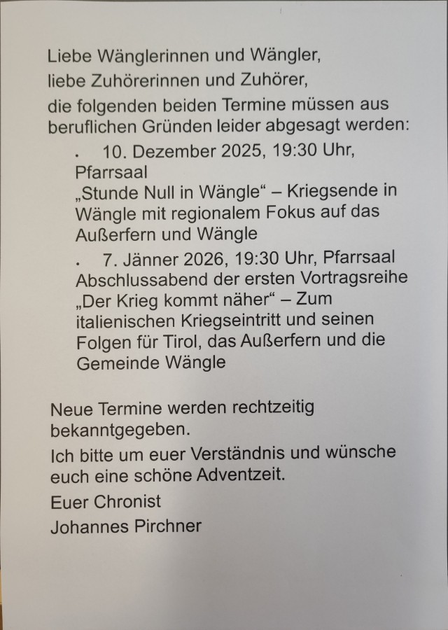 Wängle - SR Region Reutte