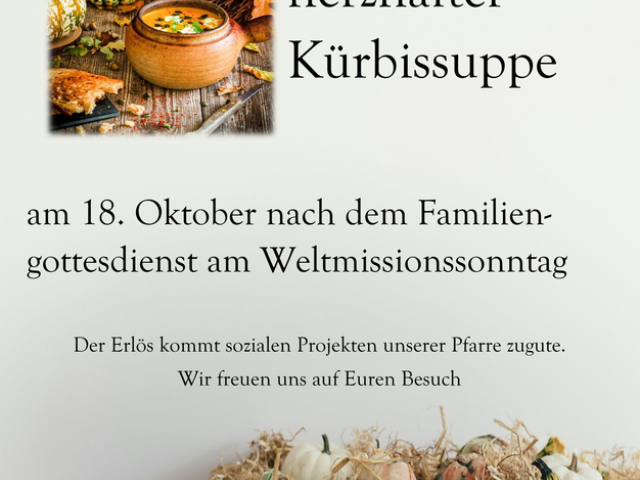 Kürbissuppe und Sturm