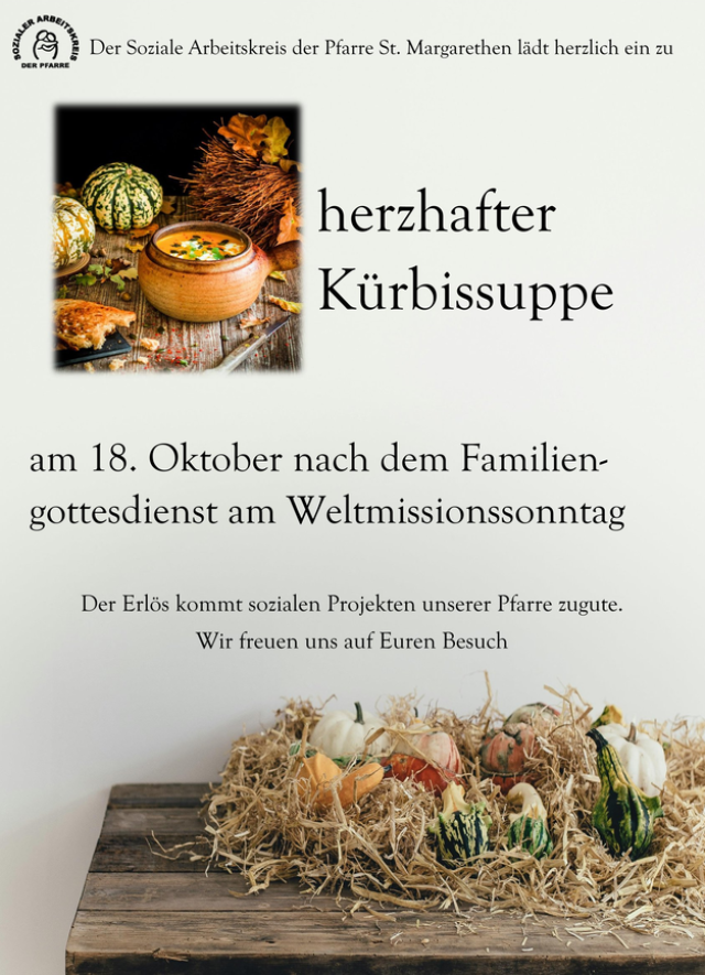 Kürbissuppe und Sturm