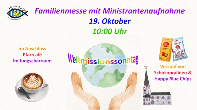Familienmesse mit Ministrantenaufnahme