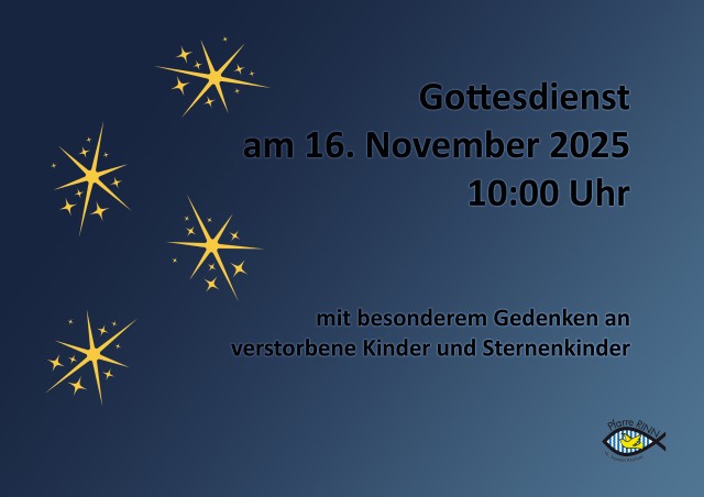Gedenkmesse für Sternenkinder