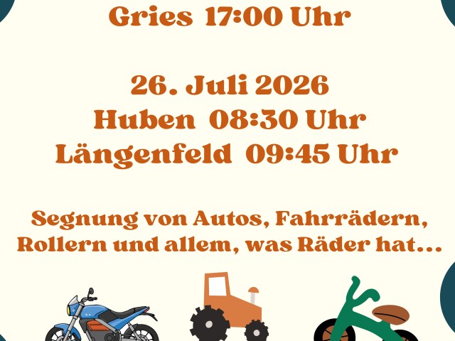 Fahrzeugsegnung