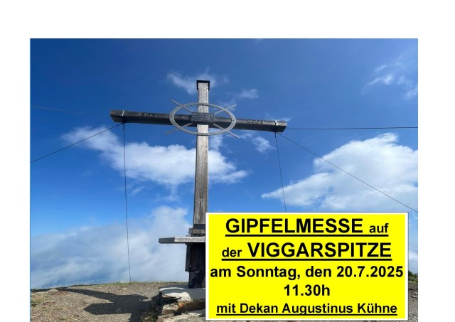 Gipfelmesse auf der Viggarspitze am 20.07.2025