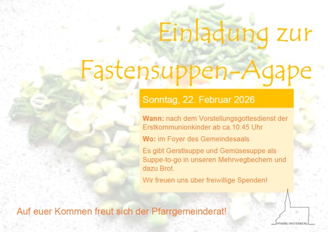 2026 | Fastensuppen-Agape