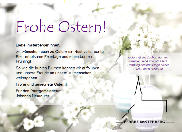 2026 | Ostergrüße der Pfarre