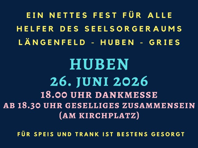 Dankfest in Huben