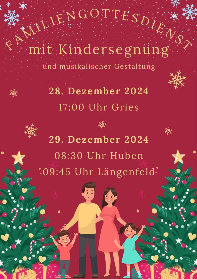Familiengottesdienst mit Kindersegen u. Gebet für Neuvermählte