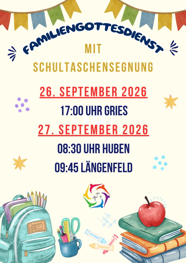 Schul- u. Kindergartentaschensegnung