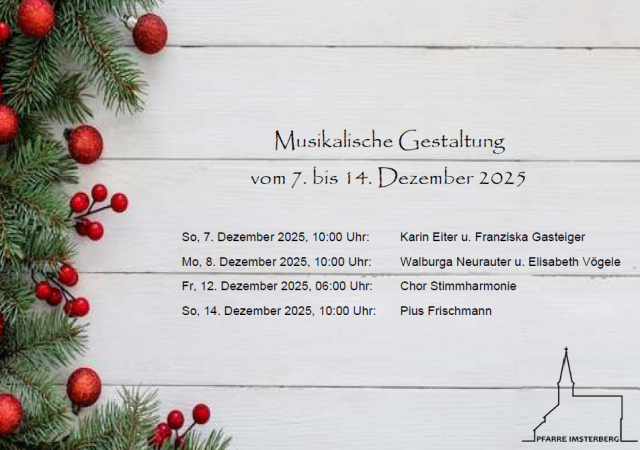 2025 | Klangvoll durch den Advent – 2. Adventwoche