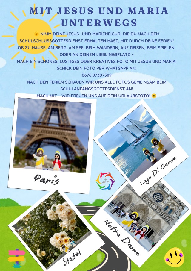 "Mit Jesus u. Maria unterwegs"