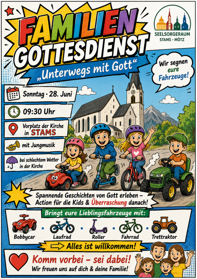 Familiengottesdienst „Unterwegs mit Gott“