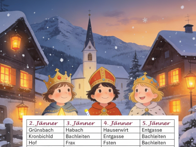 Sternsinger Termine + Orte 2026