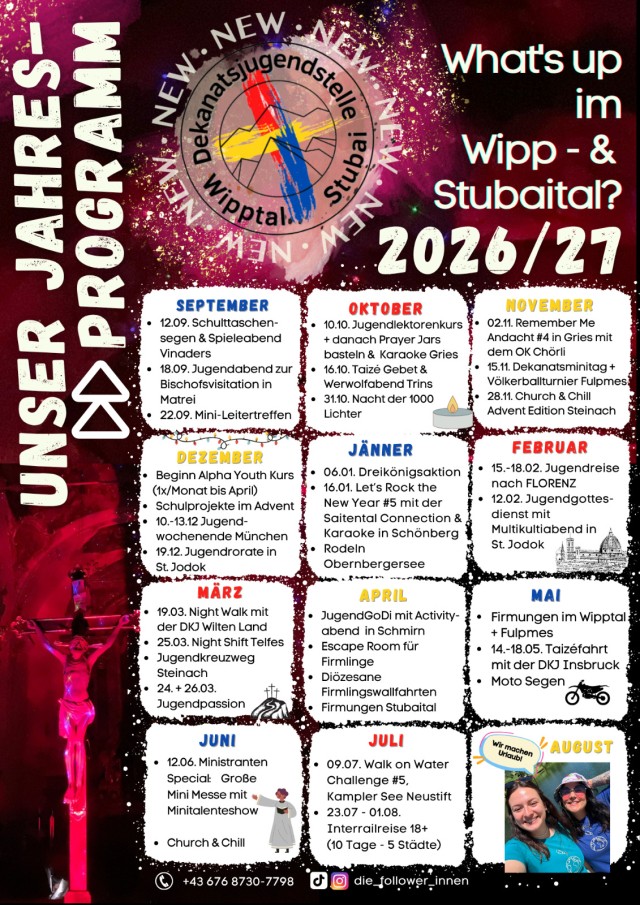 Jahresprogramm 2026/27
