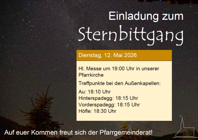 2026 | Sternbittgang
