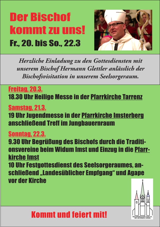 2026 | Bischöfliche Visitation Seelsorgeraum Imst-Imsterberg-Tarrenz – Programm