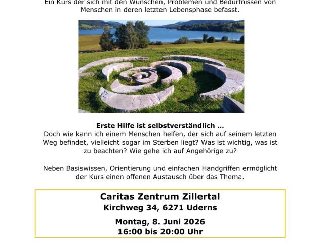 Einladung zum letzte HIlfe Kurs