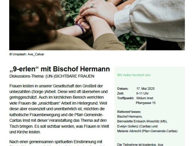 "9-erlen" mit Bischof Hermann