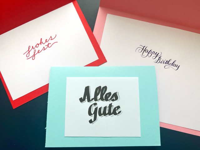 Was ich dir wünsche – Karten gestalten mit Kalligrafie