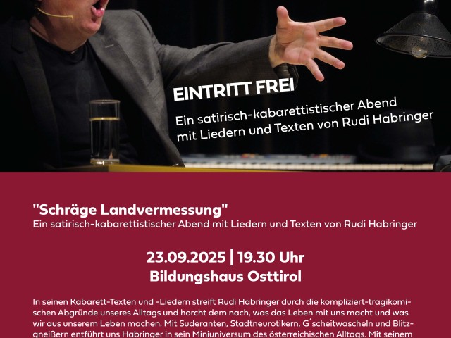 Schräge Landvermessung