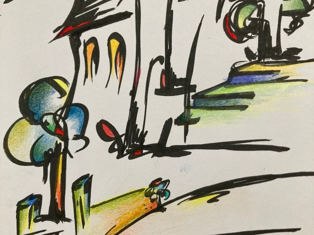 Skizzieren lernen - Schwarz/Weiss trifft Farbe