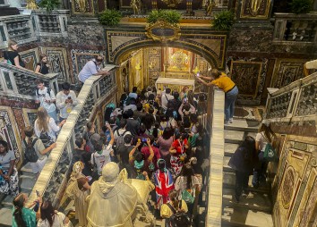 Heilige Wiege In Der Kirche Santa Maria Maggiore