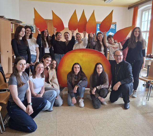 Besuch und Prüfungsessen am Schulcampus Klösterle