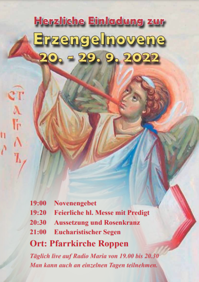Erzengelnovene - täglich auch live auf Radio Maria
