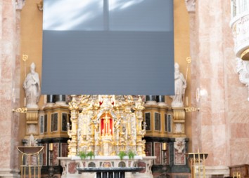 Geköpft - Installation zu P. Franz Reinisch im Innsbrucker Dom