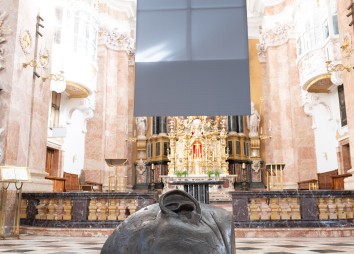 Geköpft - Installation zu P. Franz Reinisch im Innsbrucker Dom