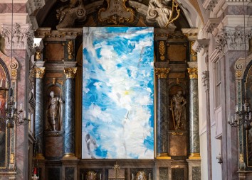 Ölgemälde auf Leinwand in der Innsbrucker Servitenkirche.