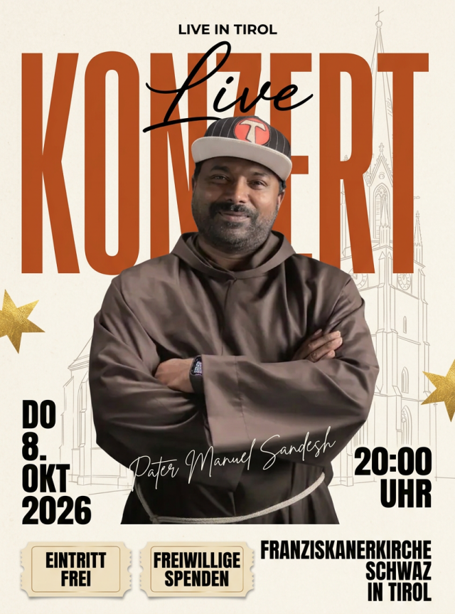 Franziskanerkirche Schwaz: Pater Manuel Sandesh live