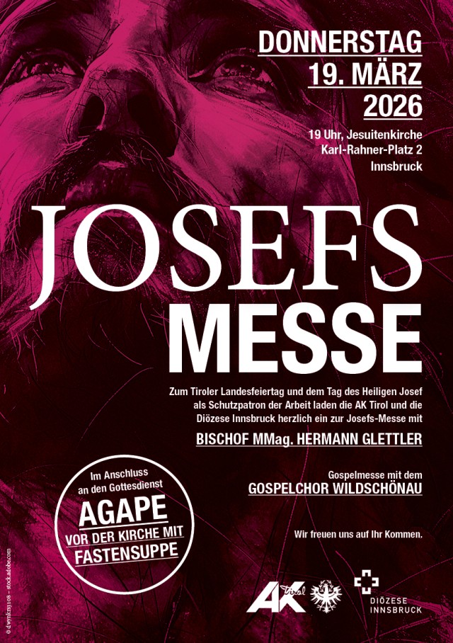 Josefi-Tag: Einladung zur Festmesse in Innsbruck