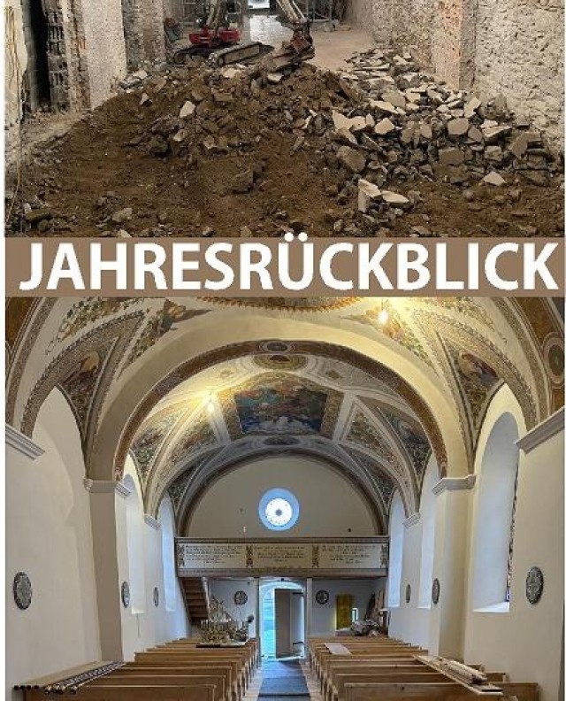 Kirche in Leins: Restaurierung im Bild