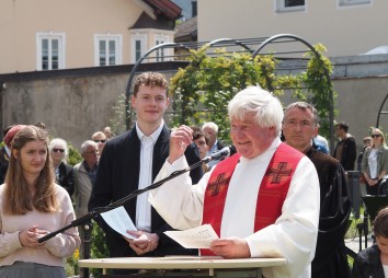 20250609 REUTTE ERÖFFNUNG KLOSTERGARTEN 04 DEKAN FRANZ NEUNER CR Robert Pacher