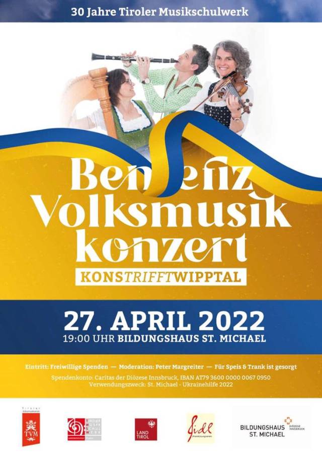 KONStrifftWIPPTAL: Volksmusik für die Ukrainehilfe