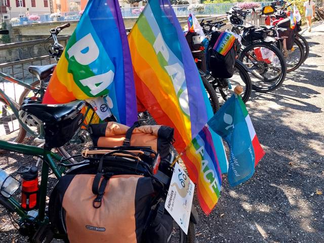 Mit Fahrrädern auf historischen Spuren