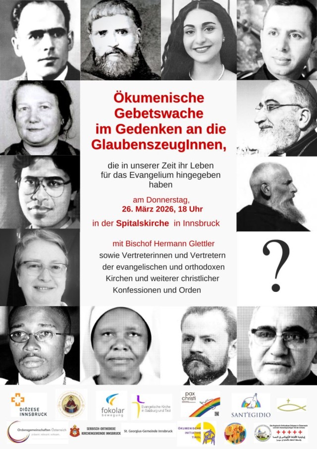 Ökumenische Gebetswache für Glaubenszeug:innen