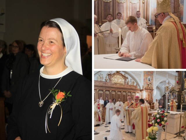 Professfeiern bei den Barmherzigen Schwestern Zams und im Prämonstratenser-Stift Wilten